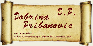 Dobrina Pribanović vizit kartica